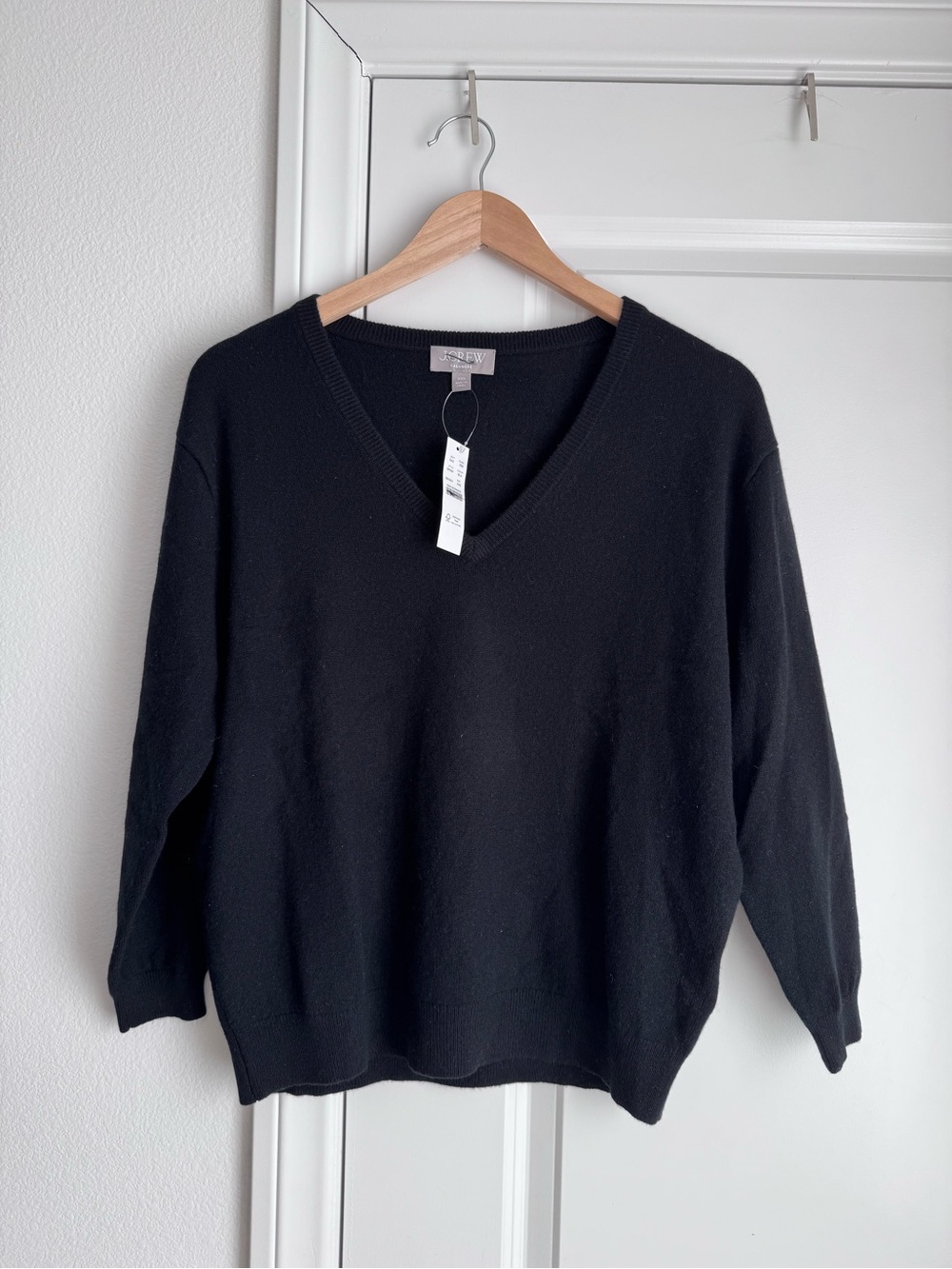 NWT J Crew Cashmere Relaxed V Neck Sweater Size XXS